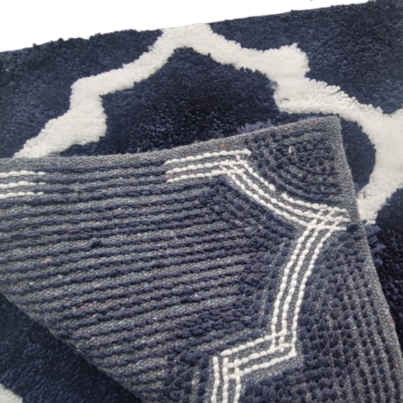 Hunter Green 2Pc Bath Rug Set Soft Furry Shag Plush Non-Slip 17x24, 20x32 - Picture 2 of 6